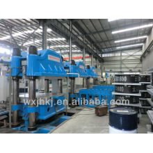 Rubber bridge bearing press